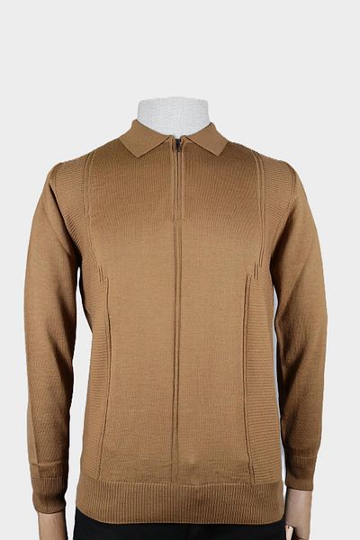 Nehir 244100407   Nehir Zippered P. Collar Camel