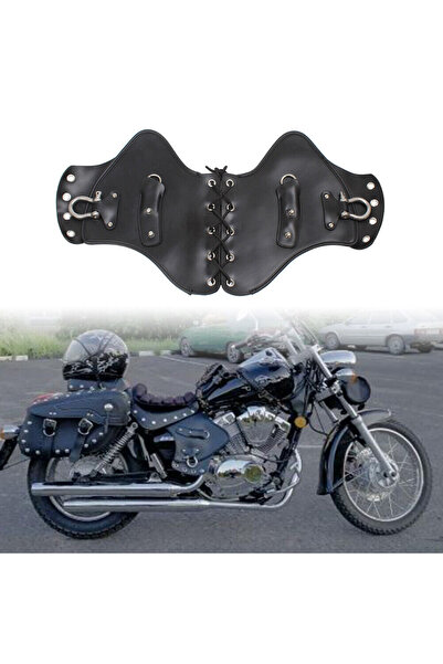 Choice واقيات حرارة سرج الدراجات النارية من الجلد الصناعي الأسود العالمي لدرا...