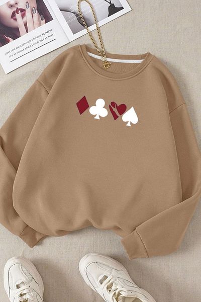Moda Glo Βαμβακερό φούτερ με στάμπα Unisex Broken Heart