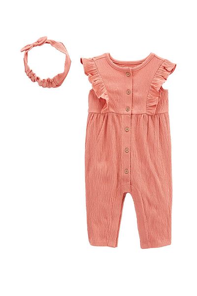 Carter's Baby Girl Overalls Set