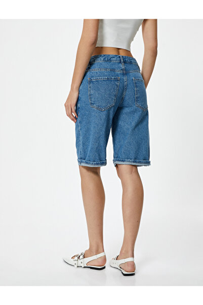 Koton X Melis Ağazat - Bermuda Kot Şort