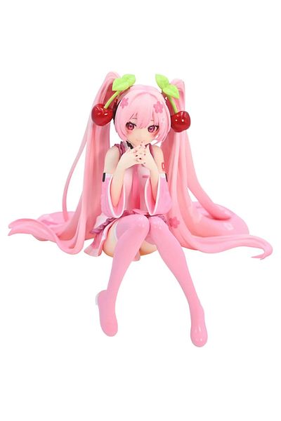 Choice New Hatsune Miku Anime figure Pink dress PVC model action toys Cherry pink cherry blossom decorat...