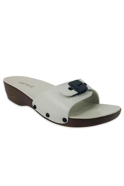 Ceyo Women for Beige Minelli Heeled Anatomical Slippers