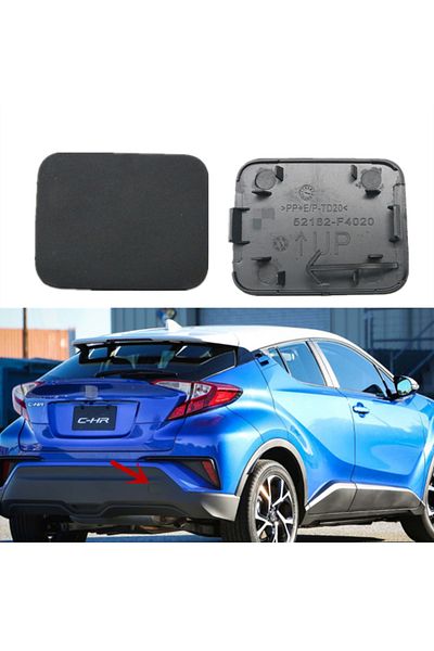 Choice 1 Pcs Car Rear Bumper Tow Hook Cover Cap For Toyota C-HR CHR 2016 2017 2018 2019 2020 2021