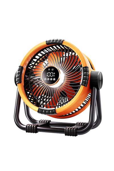 Choice Orange 20000mAh Camping Fan Rechargeable Battery Portable Outdoor Fan Wireless Tent Ceiling Fan Air