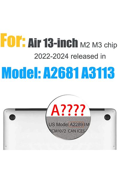 Choice Air3 2022-2024 Crystal Hard Case For Macbook Pro Air13 14 15 16 Inch Protective Case Clear Model A26