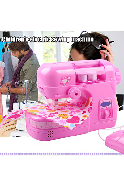 Choice Pink Children's Sewing Machine Small Electric Children Sewing Machine Mini Furniture Sewing Machine