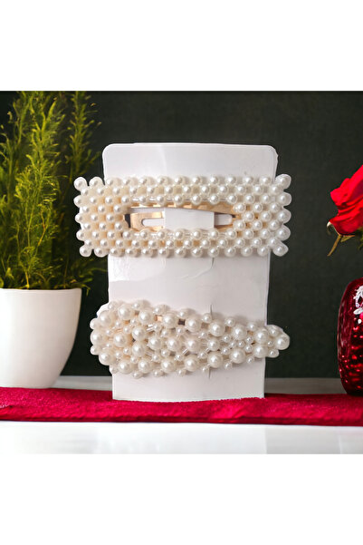 feyza collection زوج واحد من الإبزيم اللؤلؤي