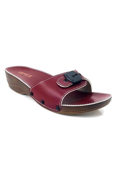 Ceyo Women's Anatomical Slippers - Minelli Heeled Red