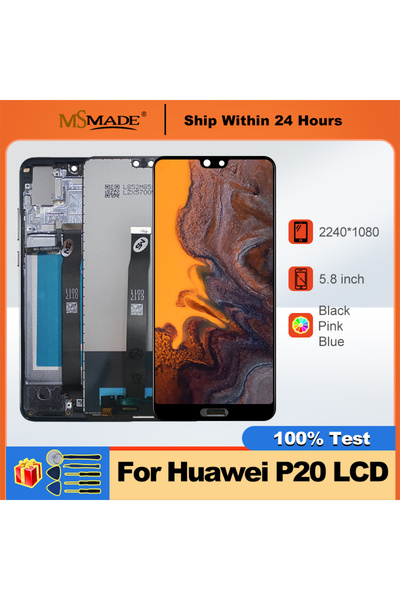 Choice Black no frame 5.8" For P20 LCD EML-L29 EML-L22 EML-L09 LCD Touch Scre...