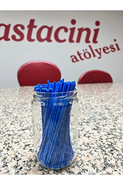 Cinbon Mavi Cakepops Lolipop Çubuğu 15 Cm 100 Adet