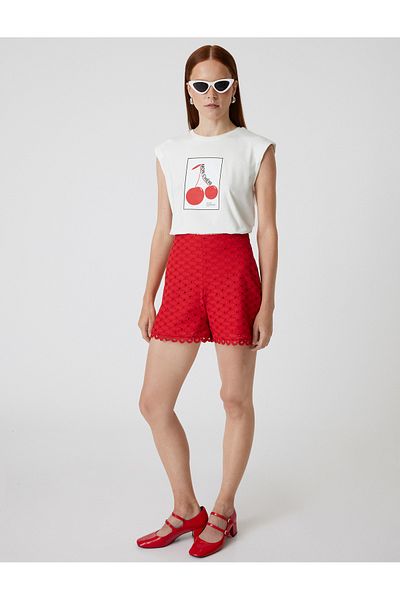 Koton X Tuba Unsal - Mini Fisto Shorts gefüttert