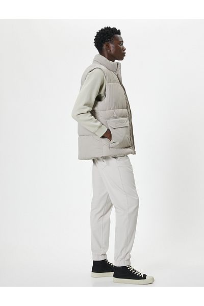 Koton Cotton Jogger Pants - Waist Lace-up and Pocket Detail