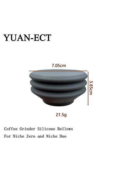 Choice قطعة واحدة من منفاخ مطحنة قهوة سيليكون Niche Zero/Duo، صندوق حبوب، ضاغط هواء