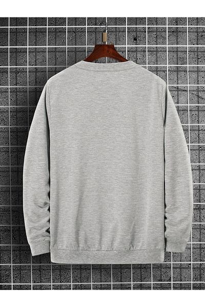 Moda Glo Φούτερ Unisex Grey Brooklyn με στάμπα