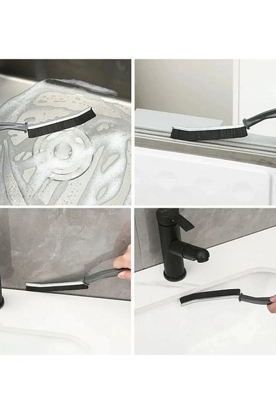 BARENDA 2 PCS Multi-Purpose Multi-Fine Cleaning Brush Between Joints Bathroom Kitchen Sink Detail Cleaning Brush