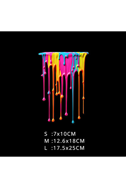 Choice ارتفاع 25 سم، قطعة واحدة من ملصقات السيارات السائلة بألوان قوس قزح، مل...
