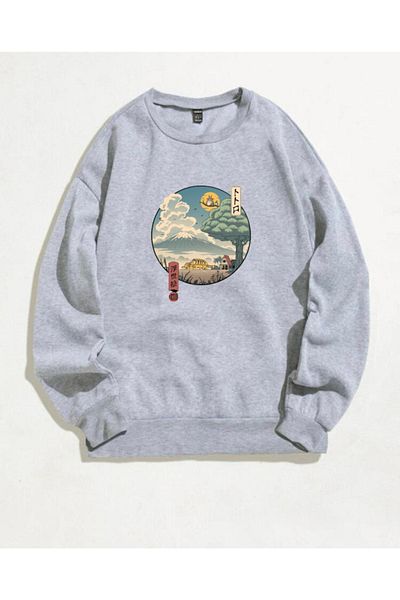 Moda Glo Унисекс суичър с щампи Totoro с аниме