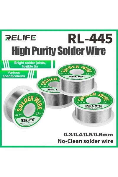 Choice 0.6mm RELIFE RL-445 0.3/0.4/0.5/0.6mm High Purity Rosin Core Solder Wi...