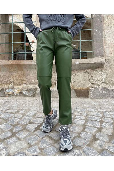 Özgürbutik Carrot Model Leather Pants