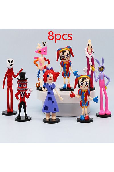 Choice 8pcs The Amazing Digital Circus Figure Pomni And Jax Plushie Doll Toys Cute Amazing Digital Circus