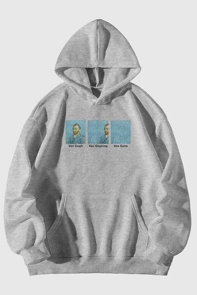 Moda Glo Φούτερ με κουκούλα Unisex Van Gogh