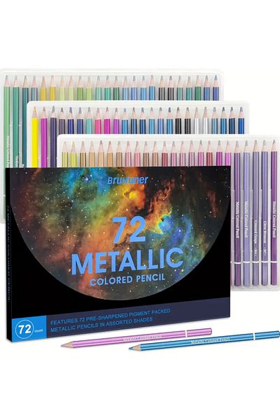 Choice 72 Piece Brutfuner 50/72 Piece Metallic Colored Pencils Set Soft Wood Drawing Pencil Sketch Pencil K