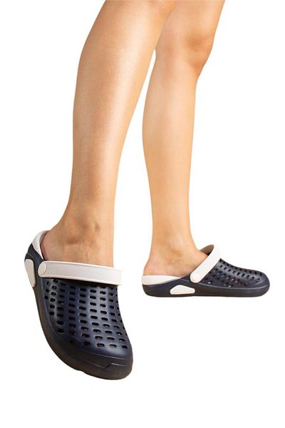 Liger Παντόφλες Unisex Comfort Eva Sole ΣΚΟΥΡΟ ΜΠΛΕ - ΛΕΥΚΟ