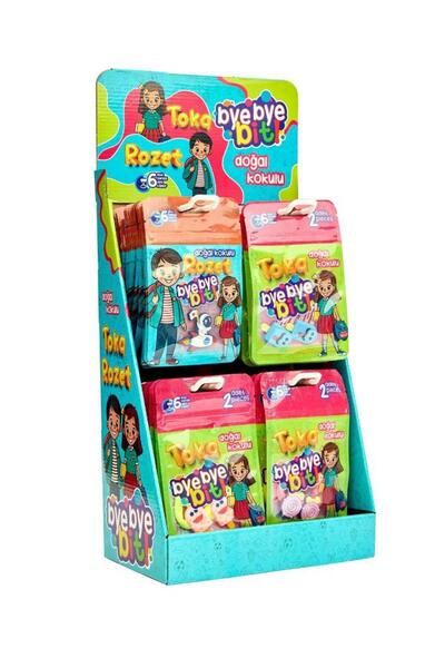 BYE BYE BİT Yeni Nesil Doğal Kokulu Bit Tokası & Bit Rozeti 48 Li Stand
