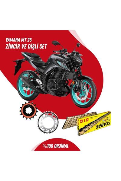 D.I.D YAMAHA MT 25 16-23 DID VX3 GOLD ZİNCİR DİŞLİ SET DIDKMP037