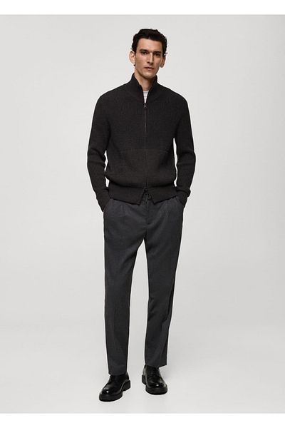 MANGO Man Regular Fit Drawstring Pleated Pants