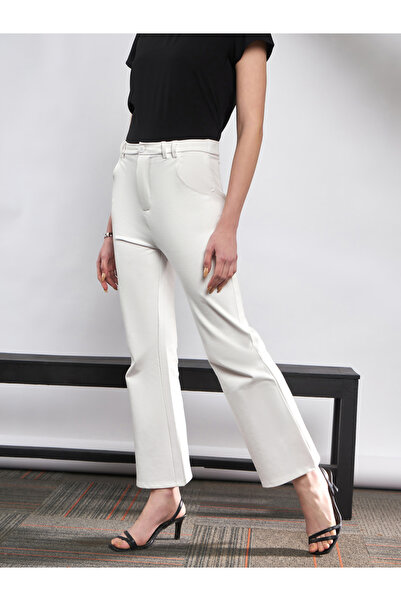 Sassafras By Styli Solid Knit Bell Bottom Pants