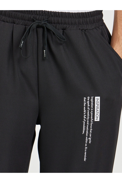 Styli Placement Print Utility Wide Leg Pants