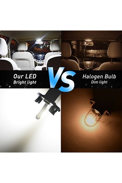 Choice 10 قطع AUXITO T10 LED W5W LED مصباح 7020 SMD 168 194 2825 لمبة لإضاءة السيارة الداخلية قبة صندوق السيارة...