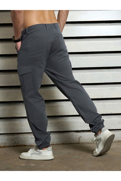 High Star By Styli Straight Fit Mid Rise Cuffed Cargo Pants