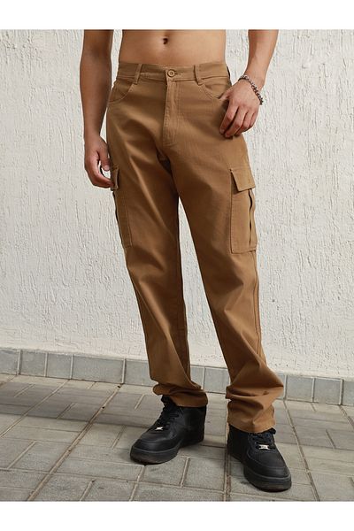 Hubberholme By Styli Slim Fit Mid Rise Cargo Pants