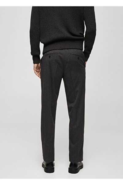 MANGO Man Regular kesim ipli pilili pantolon