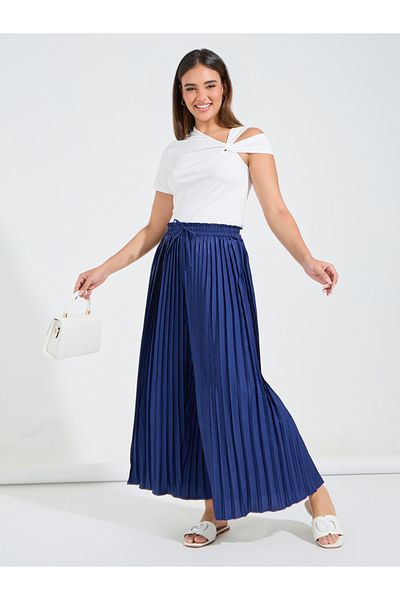 Styli Extreme Wide Leg Pleated Pants