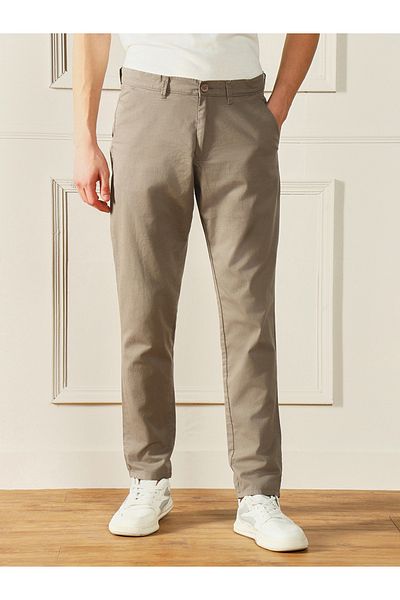 Dennis Lingo By Styli Mid Rise Slim Fit Chinos