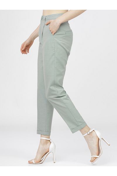 Tokyo Talkies By Styli High Rise Pleated Trousers