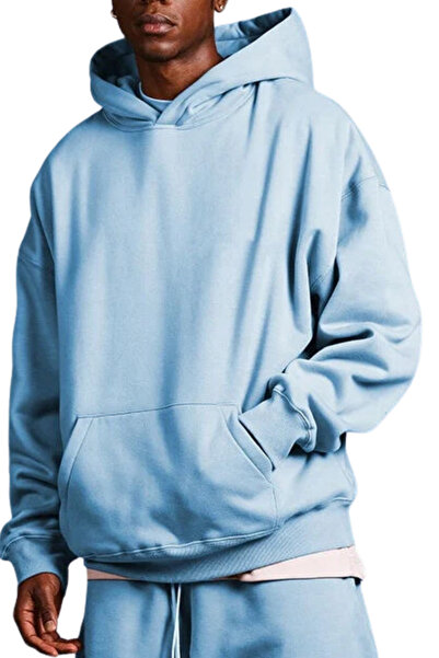 ruNadeS Мъжки суитшърт с качулка и джоб „кенгуру“