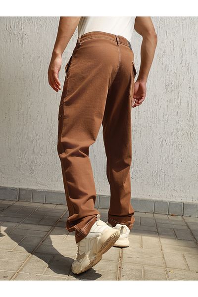 Hubberholme By Styli Straight Fit Front Flap Pocket Detail Pants