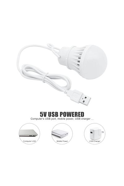 Choice 7w 3w 5w 7w Usb Led Bulb 5v Portable Led Lamp Night Light Outdoor Camping Lamp Reading Light Bulb En