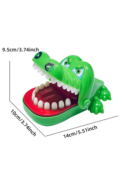 Choice ألعاب أسنان تمساح صغيرة خضراء للأطفال، تدريب على رد فعل عض التمساح للأ...