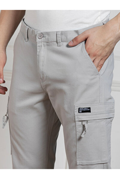 Dennis Lingo By Styli Solid Stretchable Cargo Trousers