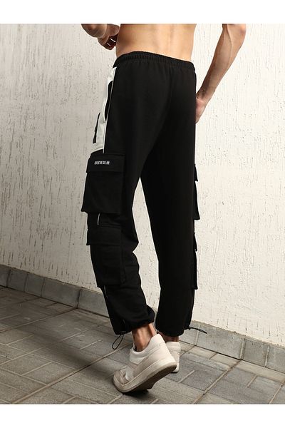 Hubberholme By Styli Contrast Front Pocket Cargo Pants