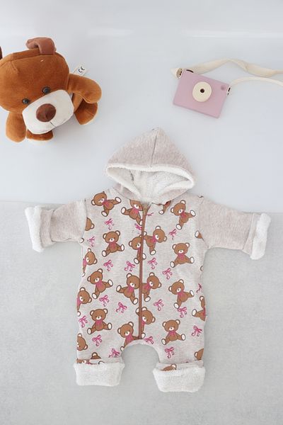 Bulut Baby Unisex Cute Camisole Baby Sleeping Bag with Zipper - Winter Jumpsuit with Lamb Inside