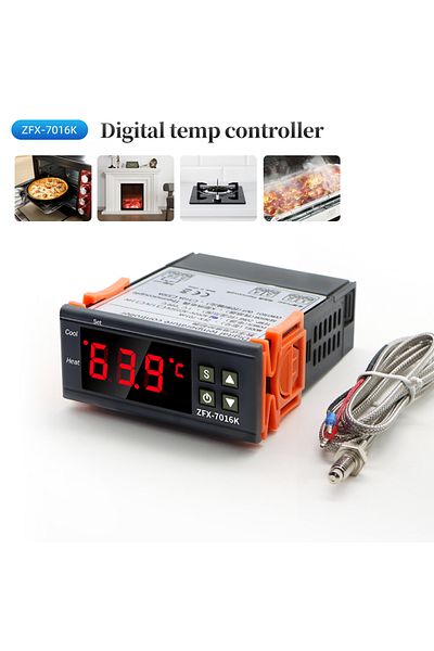 JUANJUAN 90-250v 30a Zfx-7016k Intelligent High Temperature Controller Digital Thermostat Regulator 999 Degre