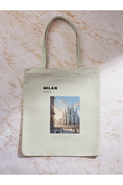 redame Cities Series Milan Italy Cloth Bag Tote Bag