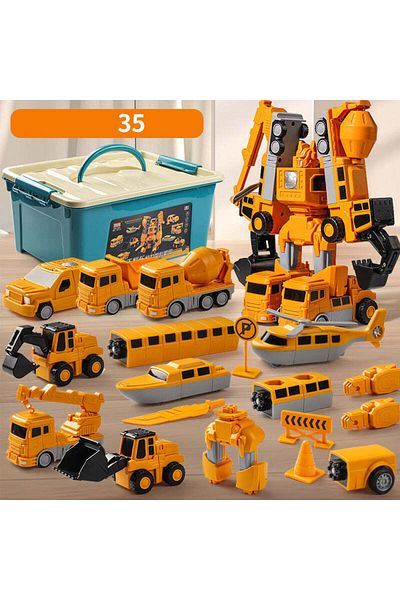 Choice Engineering 35 pcs Magnetic Transform Engineering Car Assembled Toys Car Sets Gift For Boys Girls